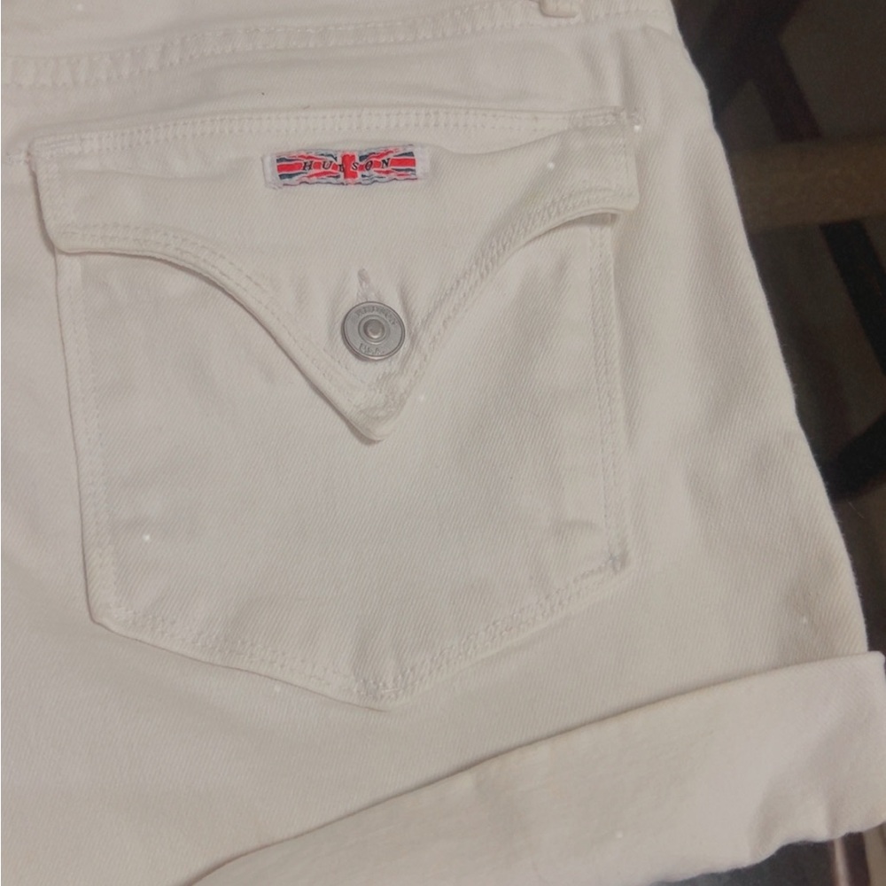 Hudson Jeans Cream Women's Jean Shorts